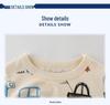 27kids Boys' 2024 Summer Korean Style Cotton Short-Sleeve T-Shirt