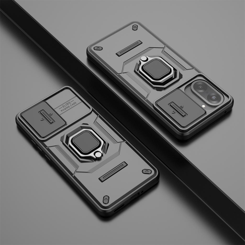 Für OnePlus Nord CE5 5G/Ace 5 Racing 5G Hülle PC+TPU Ständer Handyhülle mit Objektivabdeckung