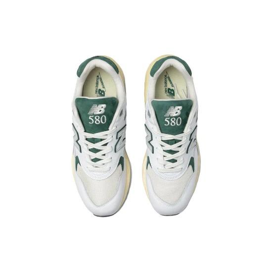 New Balance 580 White Nightwatch Green Unisex Sneakers MT580RCA