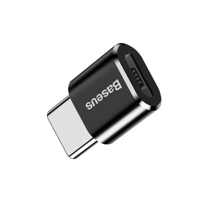 Adapter Baseus Micro Usb Do Usb Type-C - Czarny
