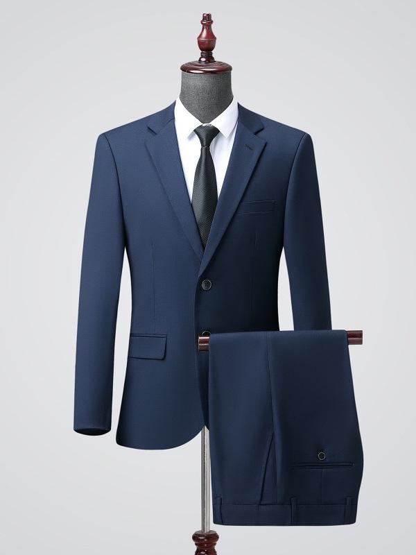 Korean Style 2026 Men's Slim Fit Non-Ironing Suit - Casual, Formal, Business, Wedding.
