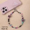 High-End DIY Heart-Shaped Beaded Phone Lanyard with Cartoon Design