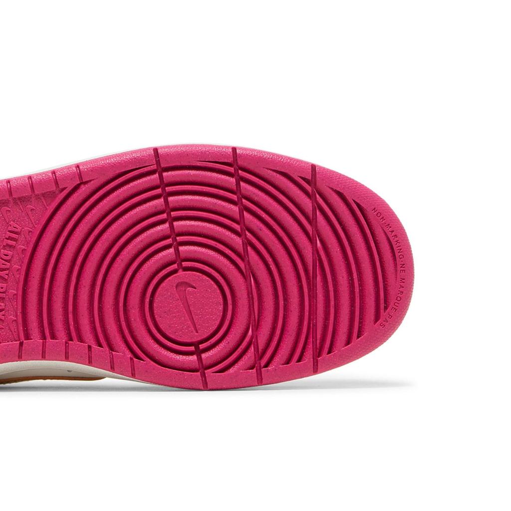 Nike Court Borough Low 2 SE Grade School 'Summit White Pink Prime' (Unisex) Summit White / Off Noir / Pink Prime / Metallic Pewter