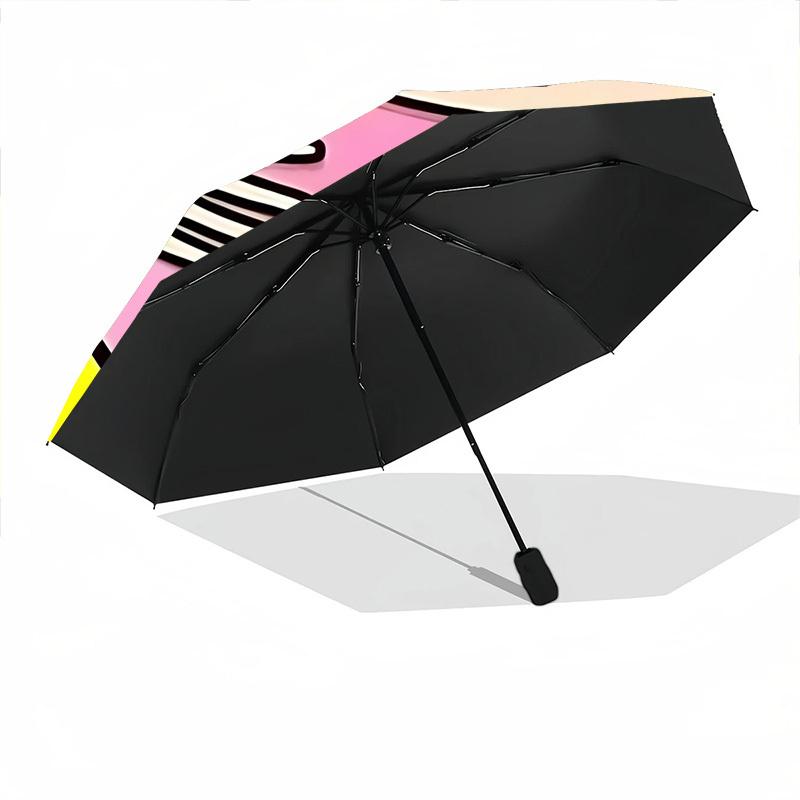 1pc Heart Hug Automatic Open/Close Umbrella - Portable Collapsible Umbrella with 8-Rib Stability, Fashion Lovers Yy251017088