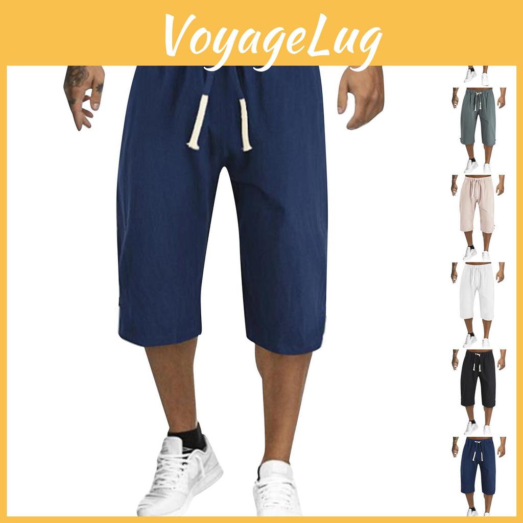 Mens Pocket Outdoors Casual Color Beach Work Trouser Beach Shorts Pant