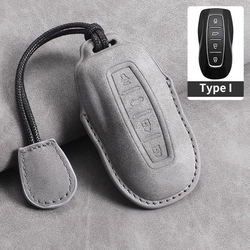 4 Buttons Leather Car Remote Key Case Cover for Ford Tourneo Custom 2025 Equator Sport Equator for JMC Territory Key Accessories