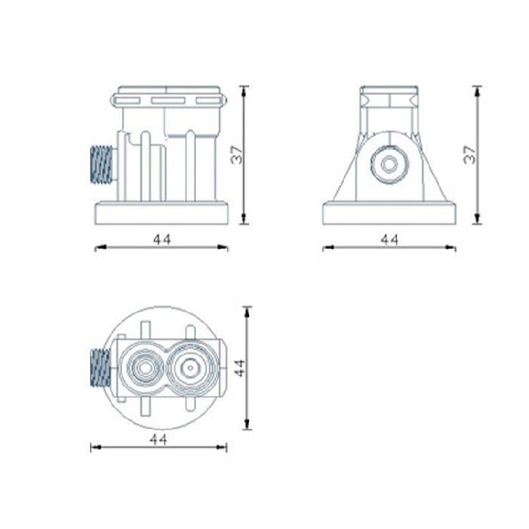 D4 To G1/8 Interface Steady Flow Valves Pressure Regulator Beverage Making Component Ensure Stable Water Flow Enduring