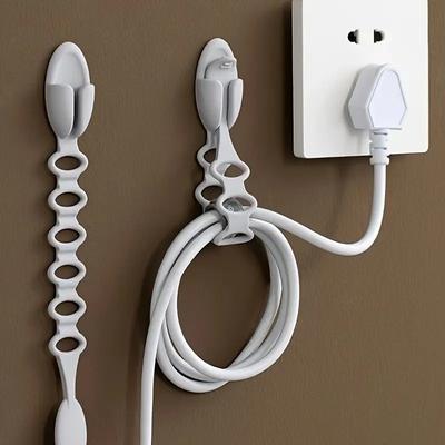New Product Wire Hanger Home Appliance Wire Storage Wire Organizer Cable Organizer Wall Free Punching Self-adhesive Wire Storage