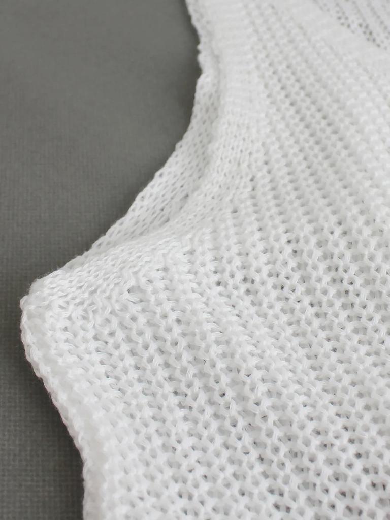 Women's European & American Style Summer Knitted Sweater Vest