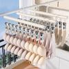 3Pcs Windproof Clothes Drying Hanger Anti-Slip Underwear Drying Clips Underwear Socks Holder  Closet