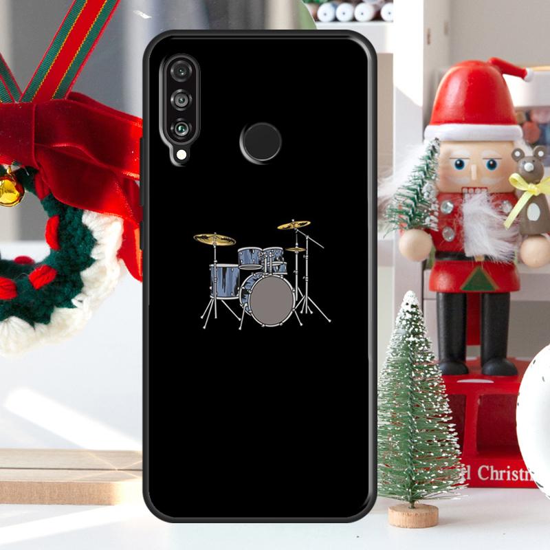Musical Instrument Drum For Huawei Nova 9 10 SE 11 Pro Y60 Y70 Y90 Y61 Y91 Y72 Y73 12i 11i 8i P20 P30 P40 Lite Case