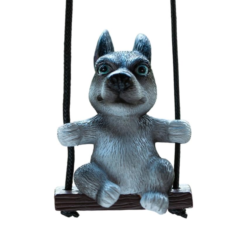 Fun Dog Expression Car Hanging Decoration Multiple Styles Resin Craft Safe Dashboards Decoration Present for Driver
