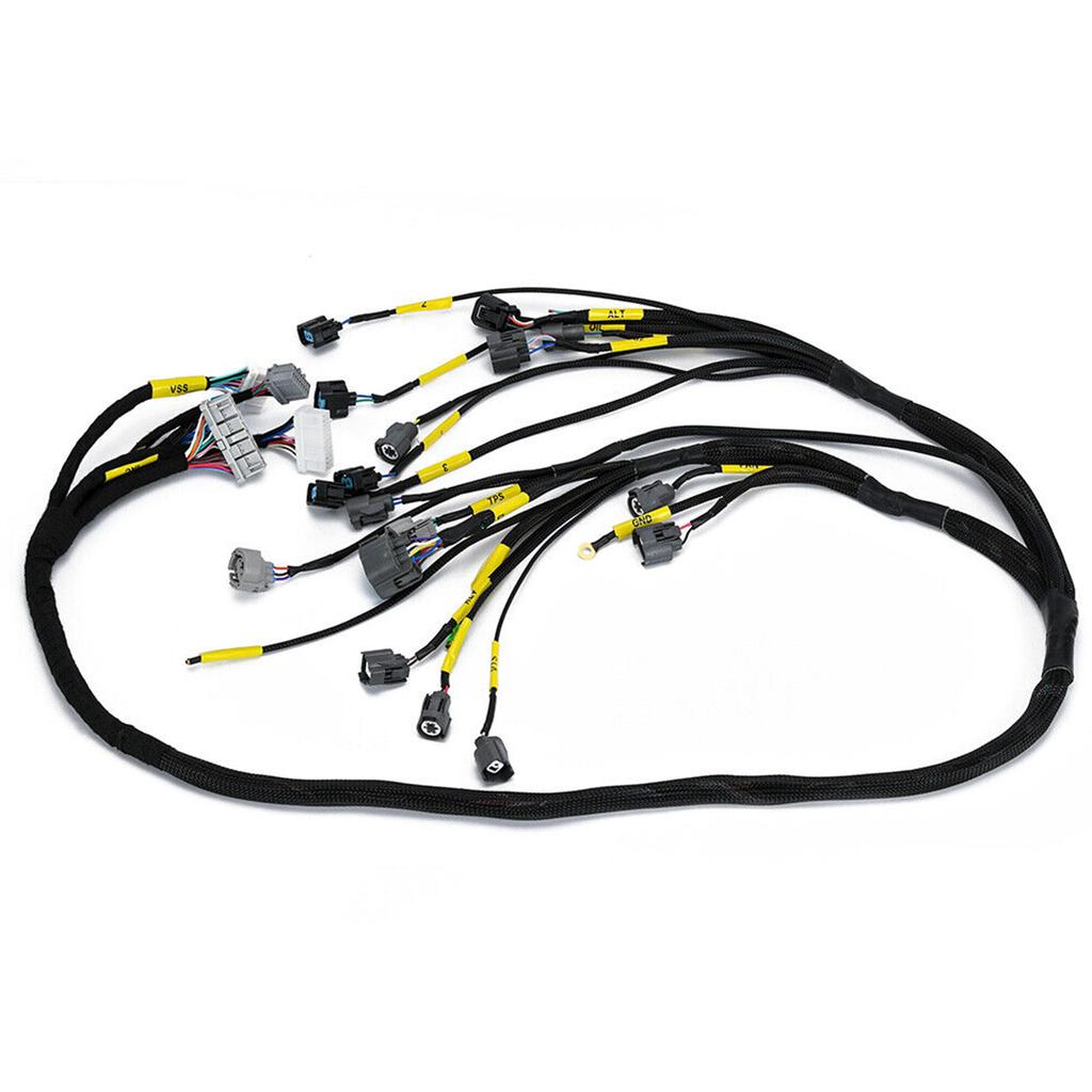 Tucked Engine Harness Compatible-For 92-00 Civic-Integra B16 B18 D16 AP03 CNCHOBD21 EK EG EM Engine Motor Wiring Harness