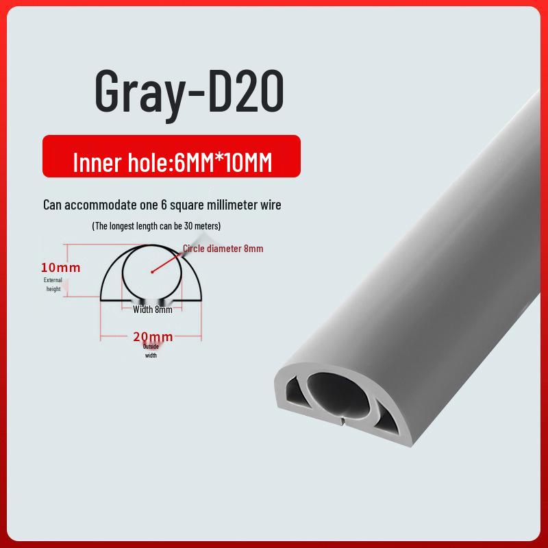 PVC Soft Wire Duct - Self-Adhesive, Durable, Invisible Cable Management Channel