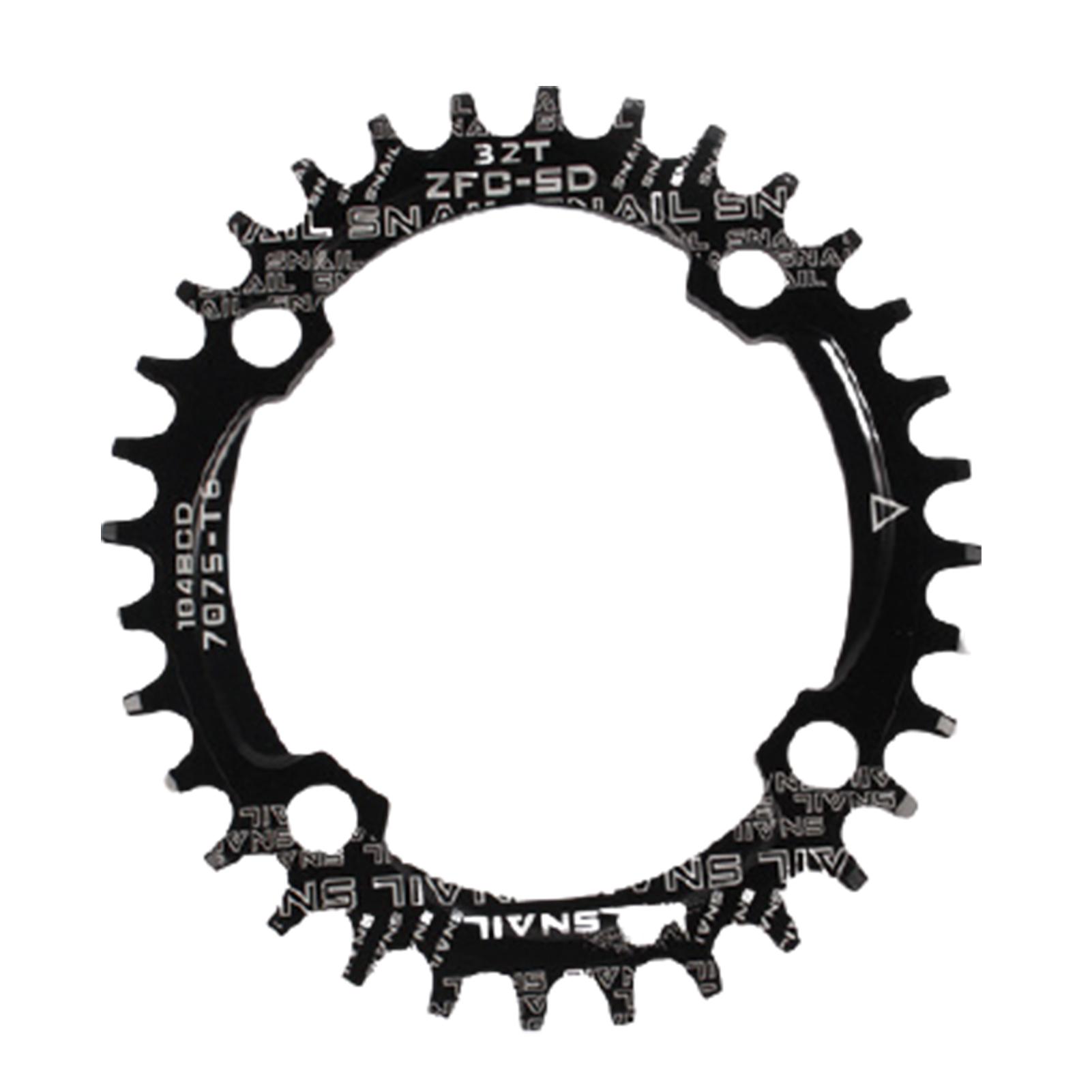 

Для велосипеда круглая/овальная 104BCD 32T 34T 36T 38T узкая широкая одинарная звездочка 32 чёрный