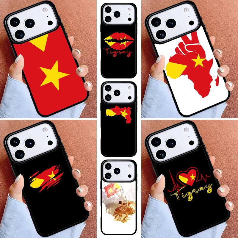 Tigray Flag Phone Case for iPhone 17ProMax 12 13 14 15 16e 17 Pro Max Plus Air Cover