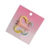 Hairpin Rounded Edges No Hair Damage Metal Clip Stable Grip Non-Slip Dreamy Gradient Butterfly Shape Portable Side Bangs Hair Clip