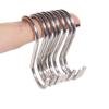 20PCS Multi-Use S Shaped Hooks Sturdy S Hanger Hook Stainless Steel Hangers  Wardrobe