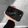 Black horse pattern aircraft phone case suitable for iPhone 17 16 15 14 13 12 11 Pro/ Max /Plus anti-fall and shockproof