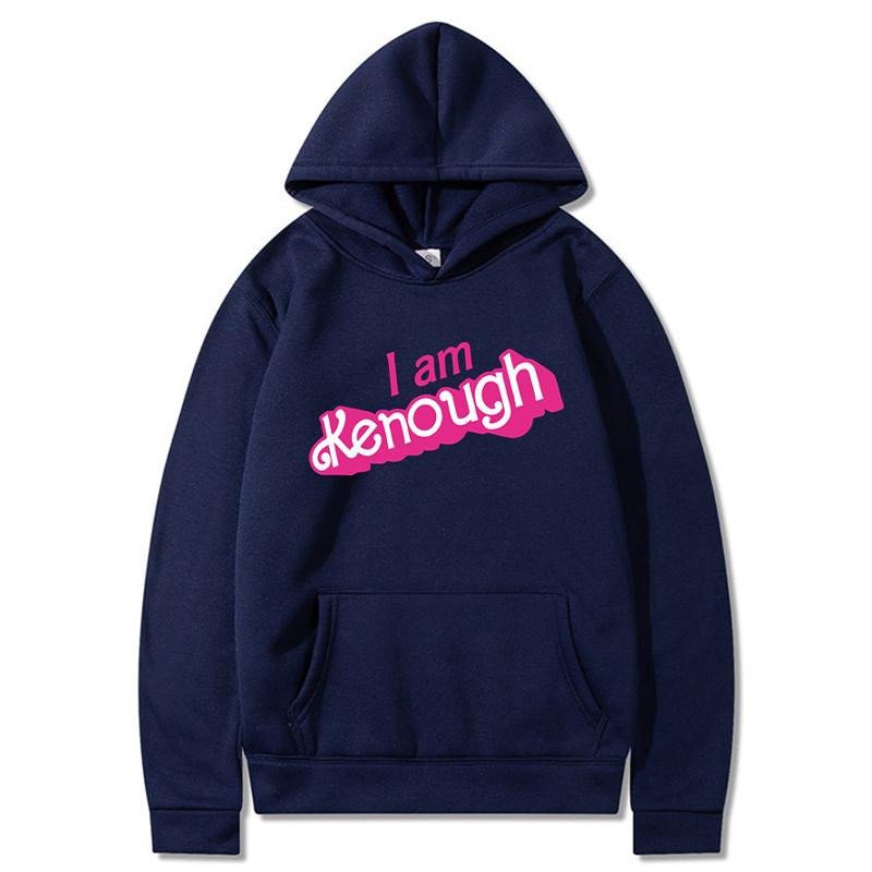 I Am Kenough Hoodies Women Barbiecore Movie Kenough Sweatshirts Men Fashion Graphic Printed Harajuku Streetwear Hooded Pullovers
