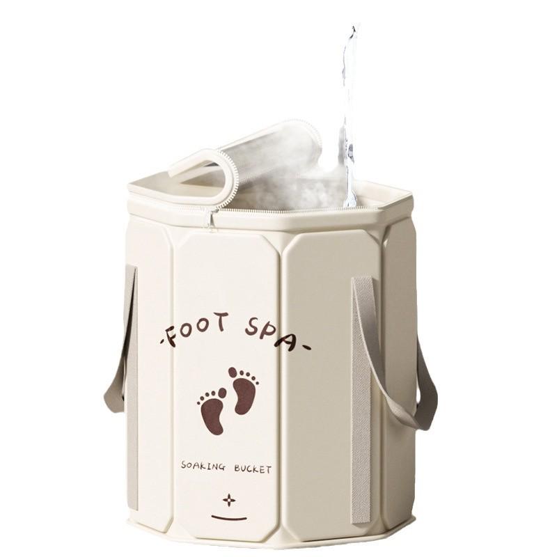 Foldable Insulated Foot Soak Basin - Portable and Deep-Soak Design