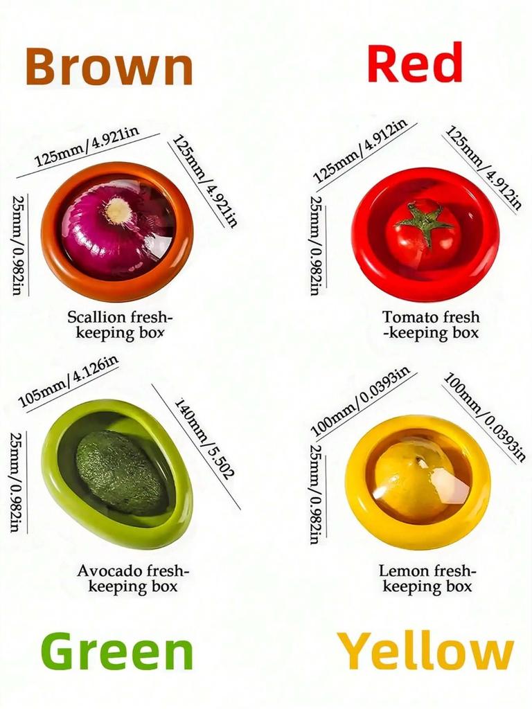 Reusable Food Storage Box, Stretchable Film Fresh Keeping Container For Fruits, Veggies With Air-Tight Seal Cover, Kitchen Tool