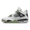 Air Jordan 4 Retro Seafoam Women Sneakers White Dark-Ash Neutral-Grey AQ9129-103