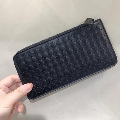 Portafoglio Lungo e Portamonete in Vera Pelle con Porta Carte e Porta ID - Design in Agnello da Donna