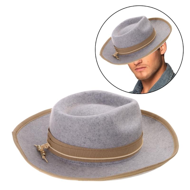 Old-fashioned Top Hat Western Short-Brimmed Hat for Women Man Casual Wear Western Fedoras Man Women Unisex Wear
