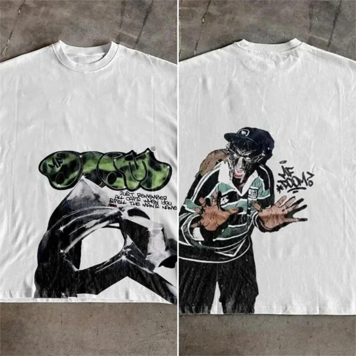 

Sopula Vintage The Illest Villain Mf Doom Графическая Повседневная Уличная Баскетбольная Футболка Харадзюку Оверсайз Футболка Графические Футболки 3XL