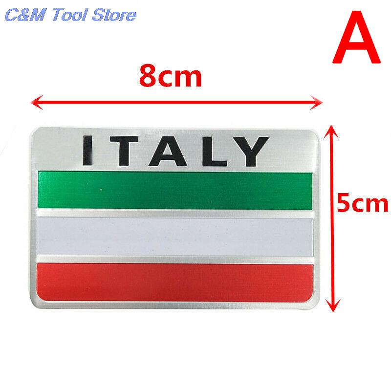 3D Aluminum Italy car Sticker For chevrolet skoda honda Auto Badge Decal Italy Flag Car-styling accessories Emblem stickers