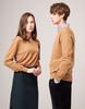 AYIHOLIC CASHMERE Semi-Over Wool Knit Round