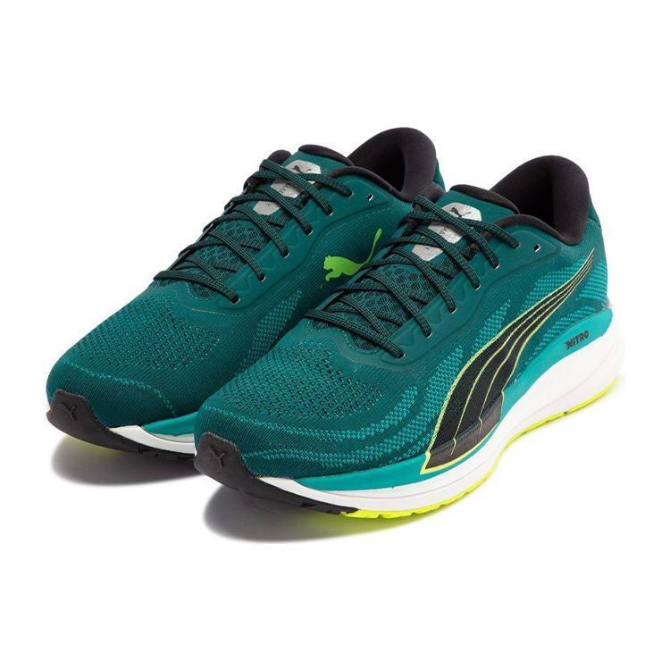 Puma Magnify Nitro Knit Material Confortabil Absorbție Șocuri Antiderapant Rezistent la Uzură Pantofi de Alergare Casual cu Top Jos Bărbați sneaker 376907-03