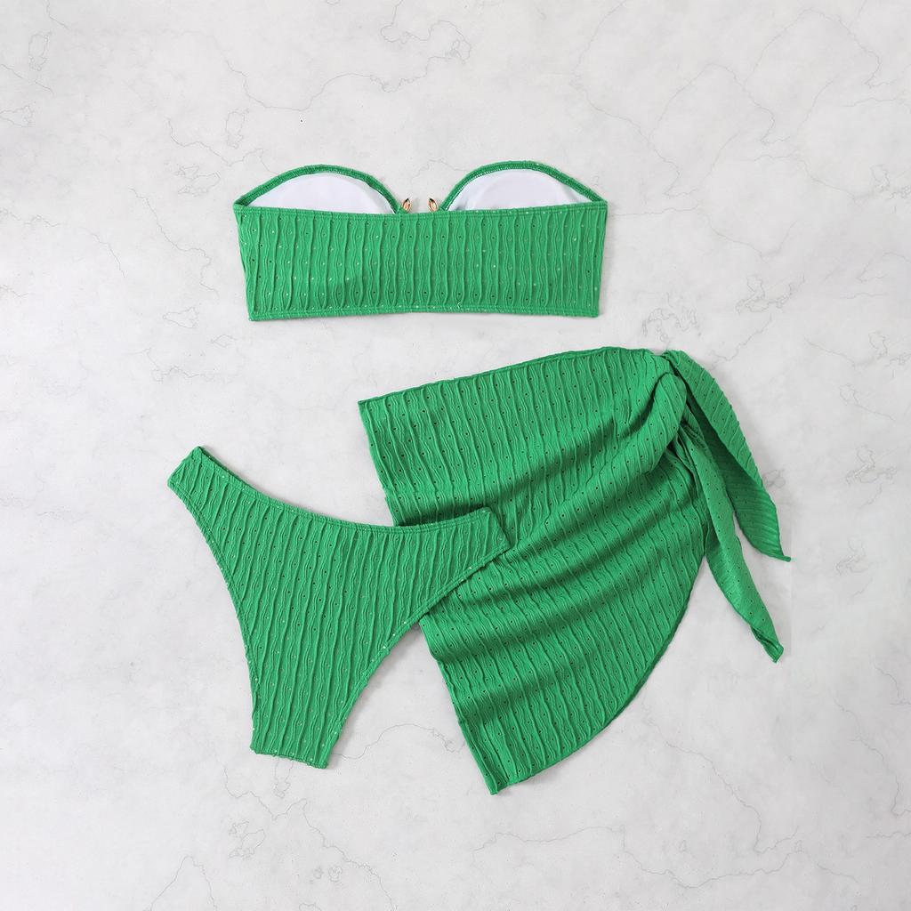 Women's Sexy Push-Up Bikini Three-Piece Swimsuit