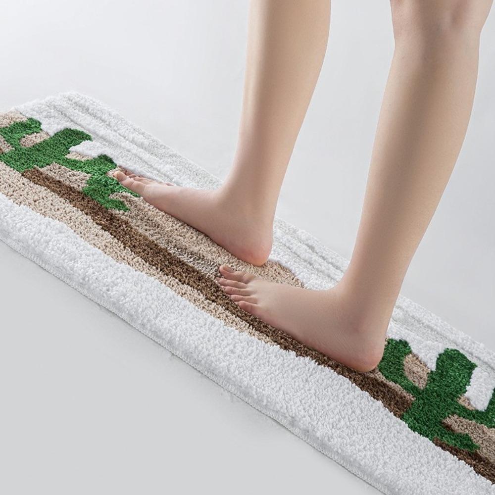 Anti-Slip Design Bathroom Absorbent Mat Extra Thick Floor Mat Anti-Slip Entrance Mat  Kitchen