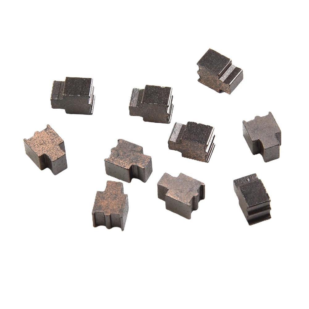 10pcs Carbon Brushes Compatible With For 775 750 755 Motor Standards In Electric Drills And Common Power Tool Uses