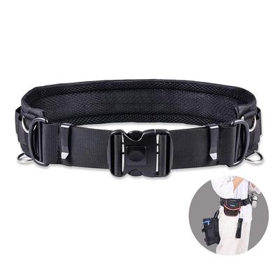 Câmera tática multifuncional de cintura, ferramenta de pesca, pode pendurar equipamentos fotográficos, como filtro, circunferência da cintura de aproximadamente 75 cm para trava de segurança