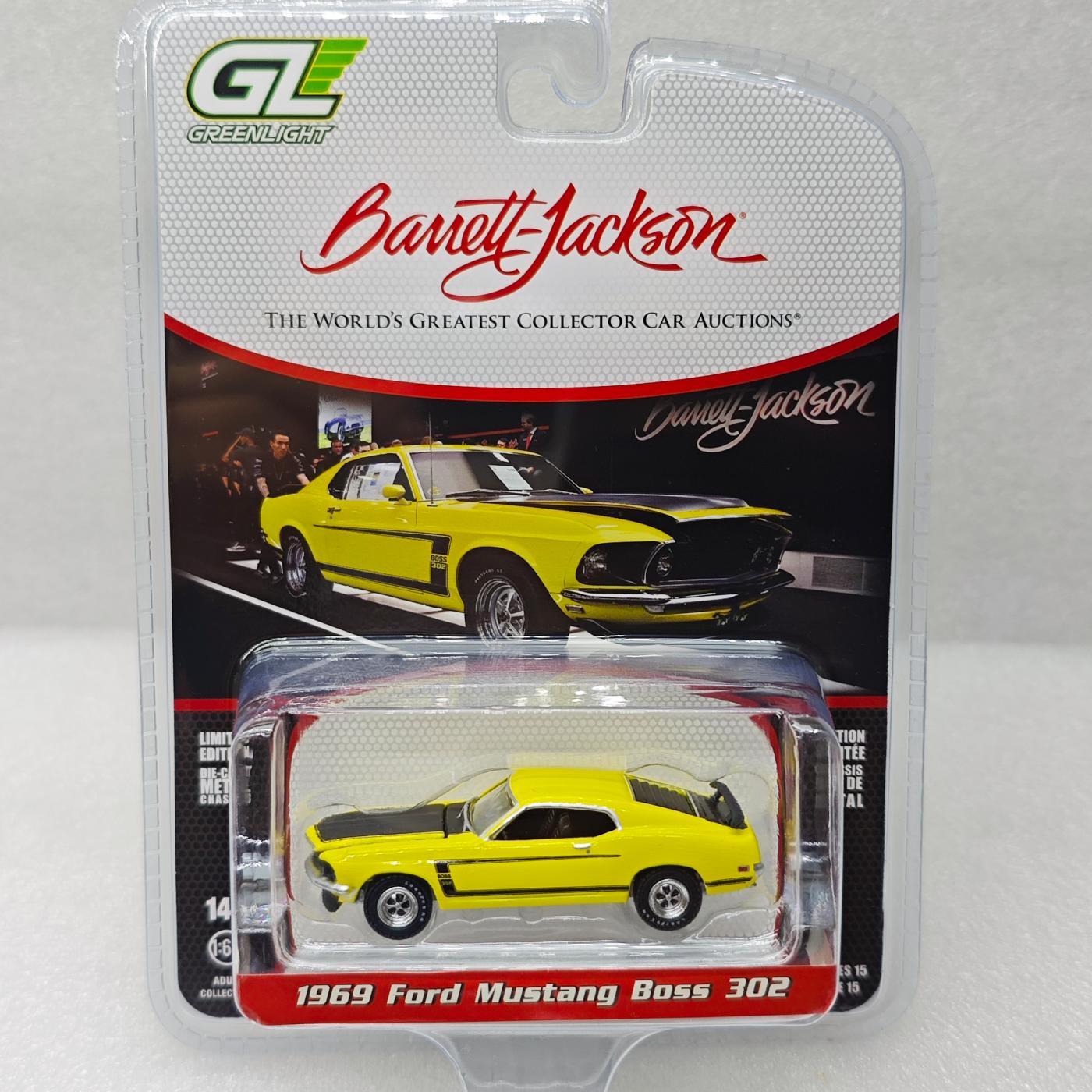 

GreenLight 1:64 1969 Ford Mustang Boss 302 37320-B Simulation Car Metal Alloy Model decoration display collection gifts