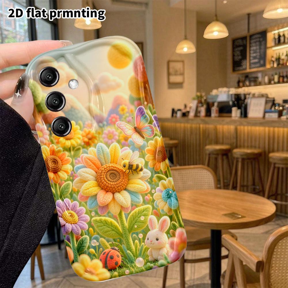 Phone Case: 2D Flat, Suitable for Samsung Galaxy A34 A35 M05 M06 S20 S22 S21 FE Plus 5G Protective Case, Sunflower Field, Perfect Christmas and Hallow