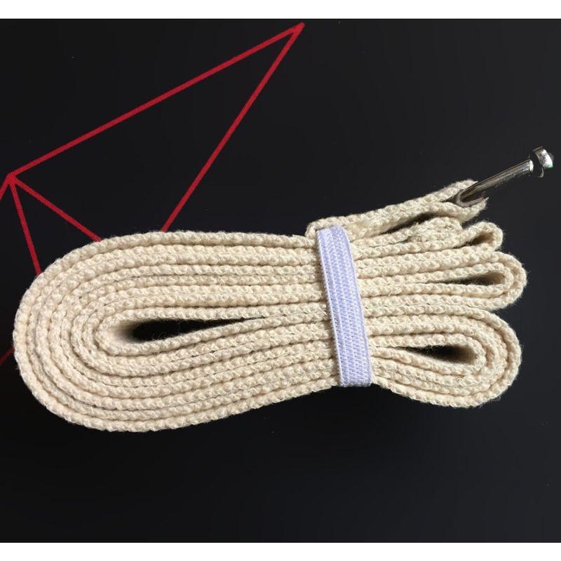 

Promotional New Stretch Band Rope Tension Band Workout Strength Training Aerial Supplies Yoga Stretch Strap Beige 1.83 m Stainless Steel Buckle