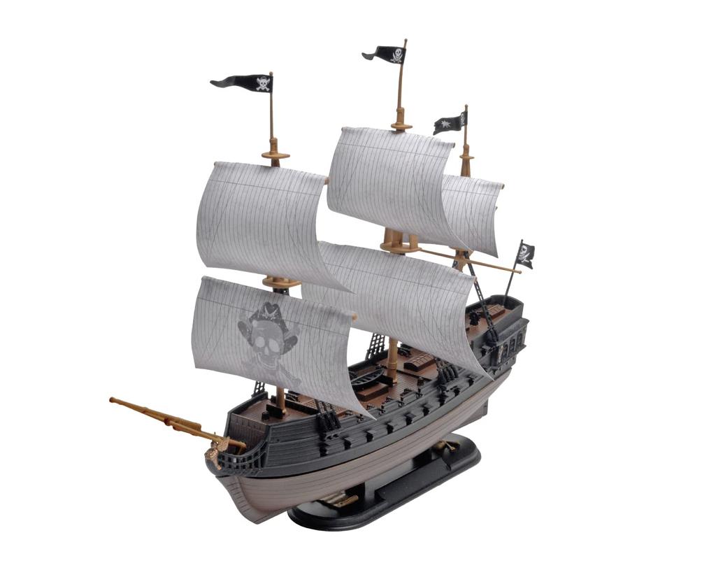 Level 2 EasyClick Model Kit Black Diamond Pirate Ship Scale Model 1/350