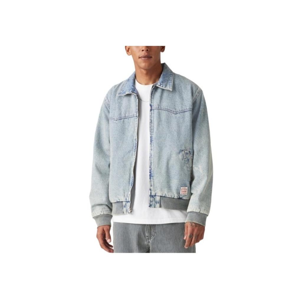 Levis Simple Comfortable Versatile Casual Loose Fashion Long Sleeve Denim Jacket Men Jacket Blue A8583-0003
