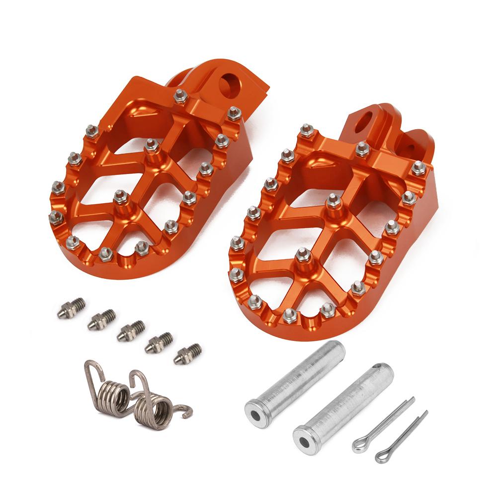 Footpegs Motorcycle Aluminum Foot Pegs Pedals Rest for KTM SX SXF EXC EXCF XC XCF XCW XCFW SMC 65 85 125 150 200 250 350 450 530
