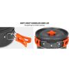 Camping Cookware Accessories Set Aluminum Portable Fish Camping Set Tea Pot Outdoor Tableware Cookset Kit Pan Bowl Kettle Hiking BBQ Picnic Equipment