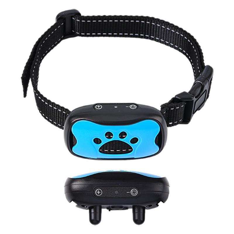 

Pet Stop Barker Stop Barker для успокоения собак. Ультразвуковой аккумуляторный вибрационный автоматический дрессировщик собак. синий