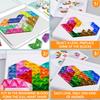 60 Levels Intellectual Puzzle Board Game Tangram Logical Thinking Challenge Travel Brain Game Children Education Montessori Toys