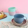 Handle Flat Bottom Kitchen Supplies Eco-friendly Drinking Cup Wheat Straw Cup Drinkware Coffee Mug