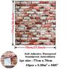 5/10pcs 70*77cm 3D Brick Wall Paper for Living Room Bedroom TV Wall Waterproof Self-Adhesive Wallpaper Foam DIY Wall Stickers