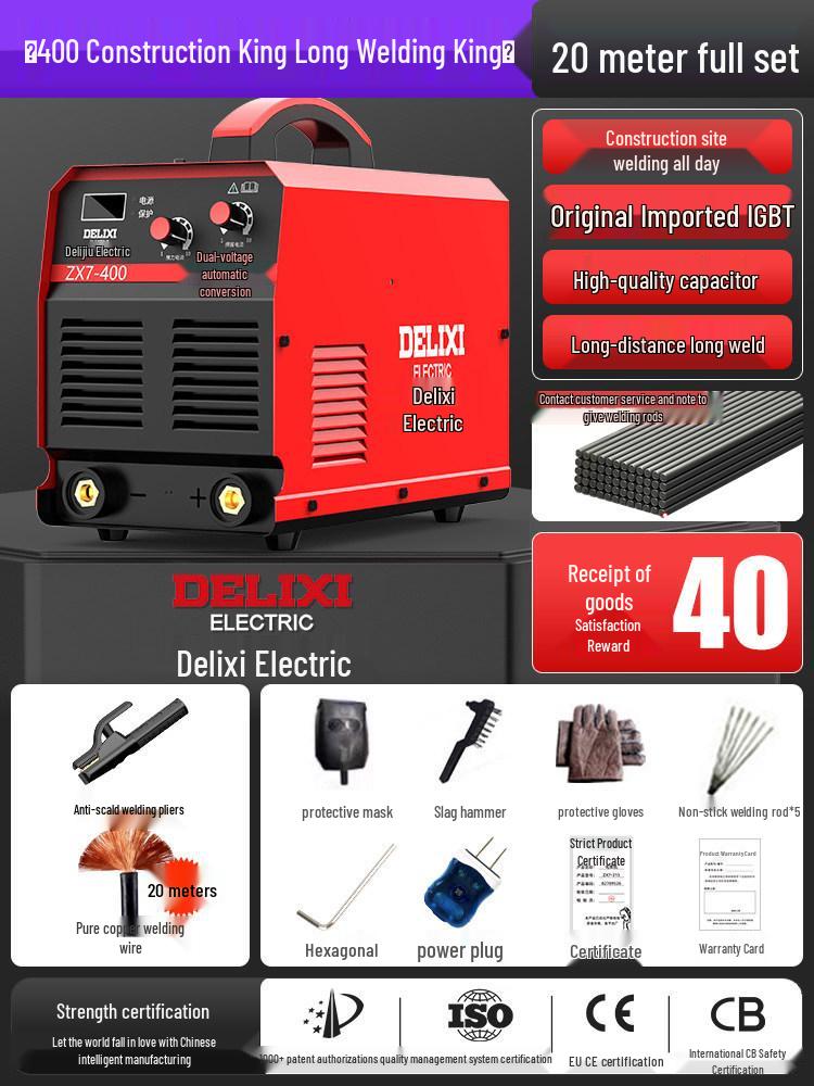 Delixi Dual Voltage High-Power Multi-Function Digital Welder