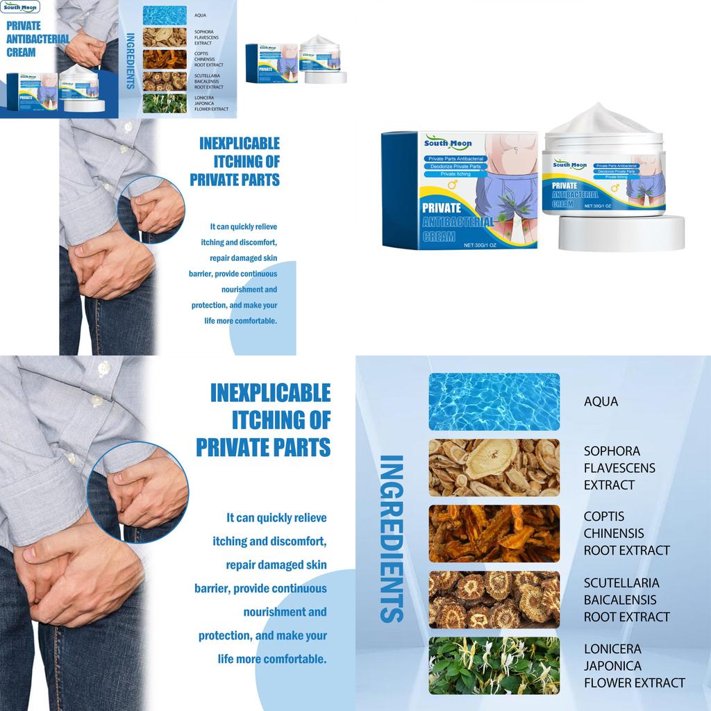 South Moon Men's Anti-itch Cream Soothing Moisturizing Skin Relief For Irritation